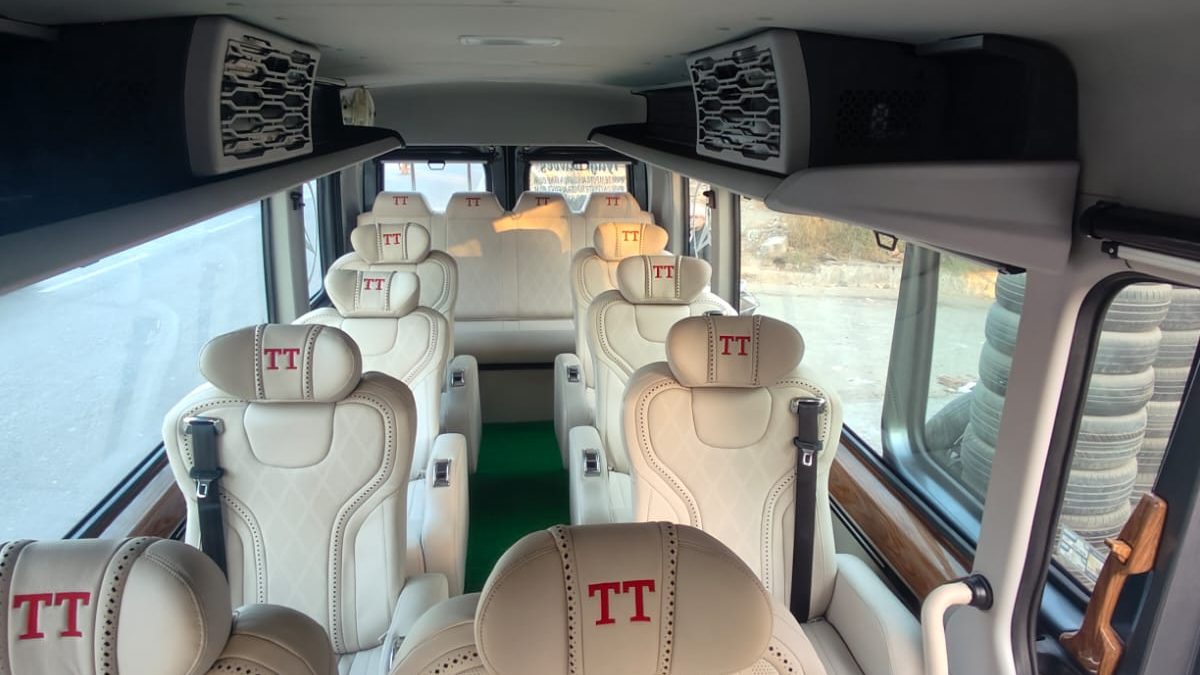 11 Seater Tempo Traveller Interior on Rent in Delhi - Tyagi Travels