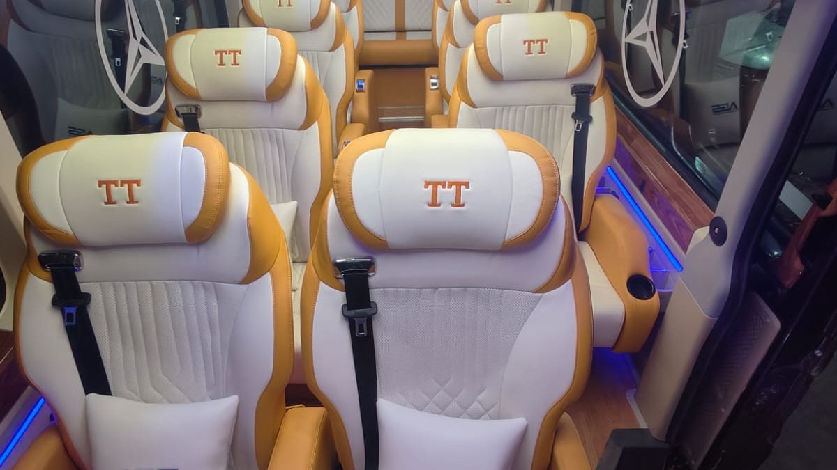 13 Seater Tempo Traveller Interior on Rent in Delhi - Tyagi Travels