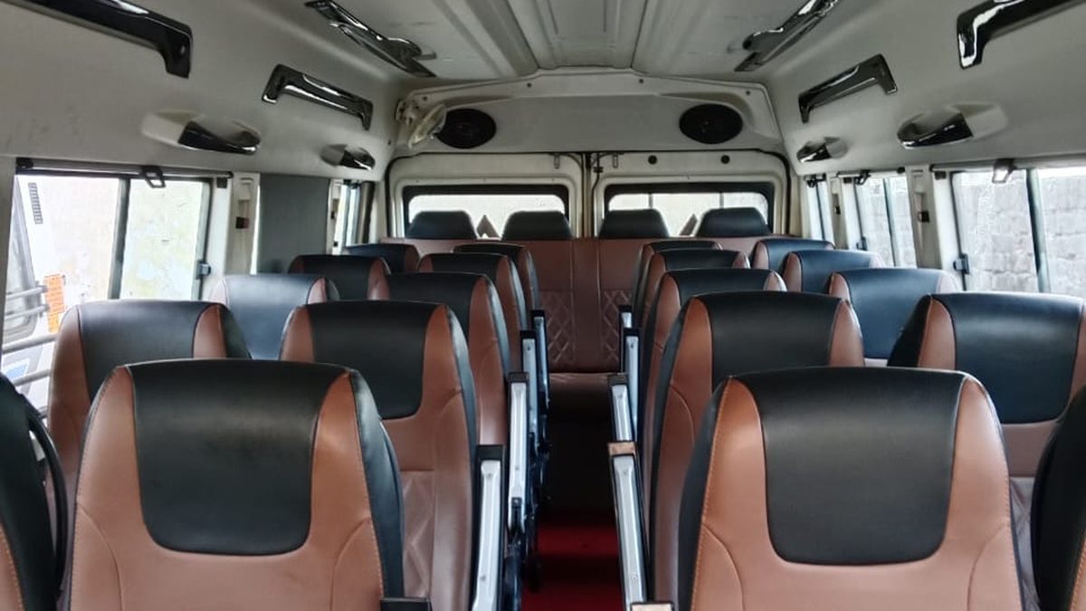 26 Seater Tempo Traveller Interior on Rent in Delhi - Tyagi Travels