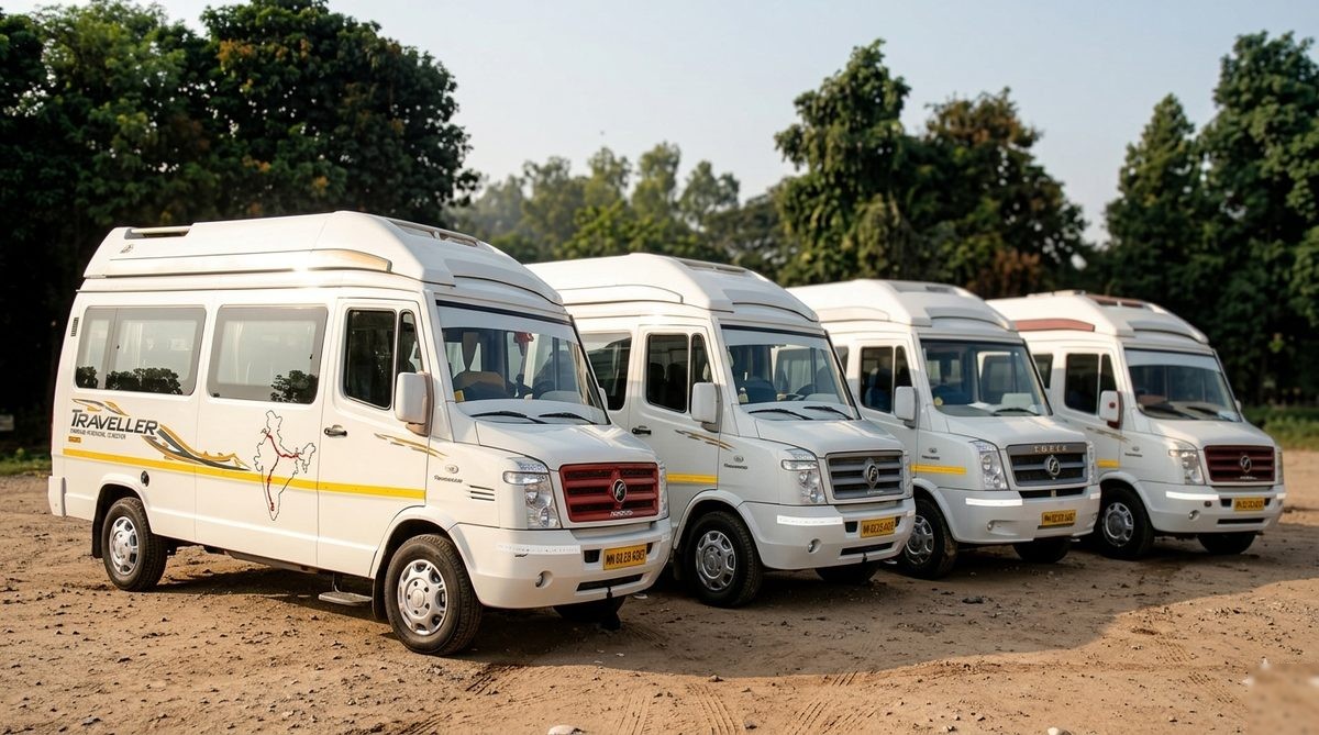 7 Seater Tempo Traveller on Rent in Delhi - Tyagi Travels