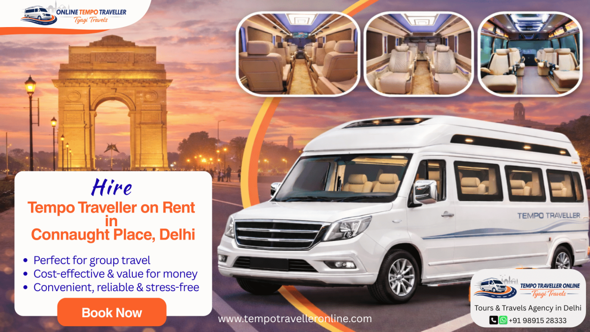 Tempo Traveller on Rent in Connaught Place