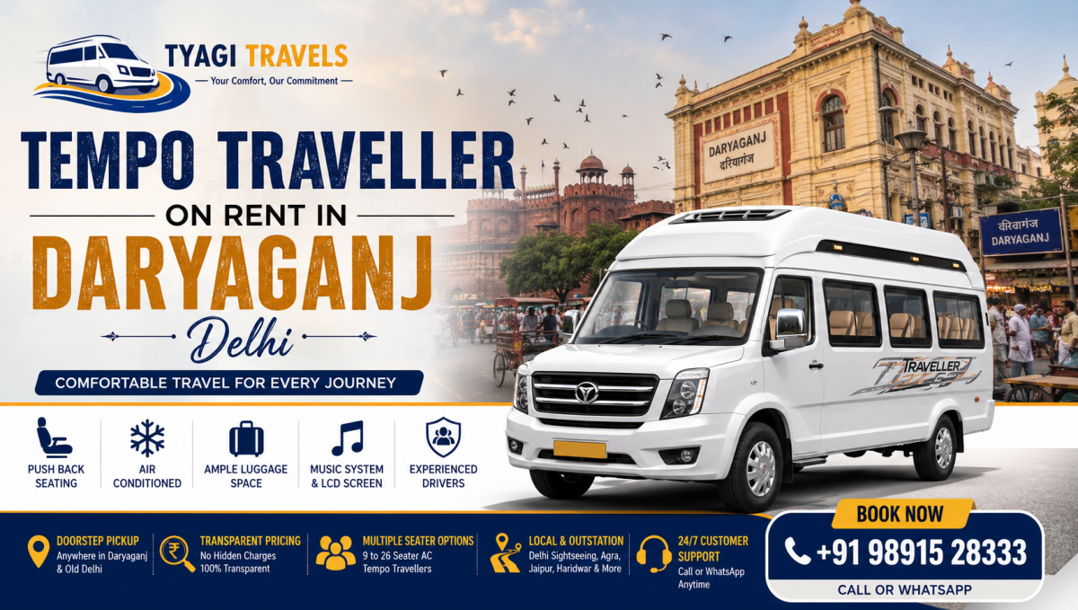 Tempo Traveller on Rent in Daryaganj