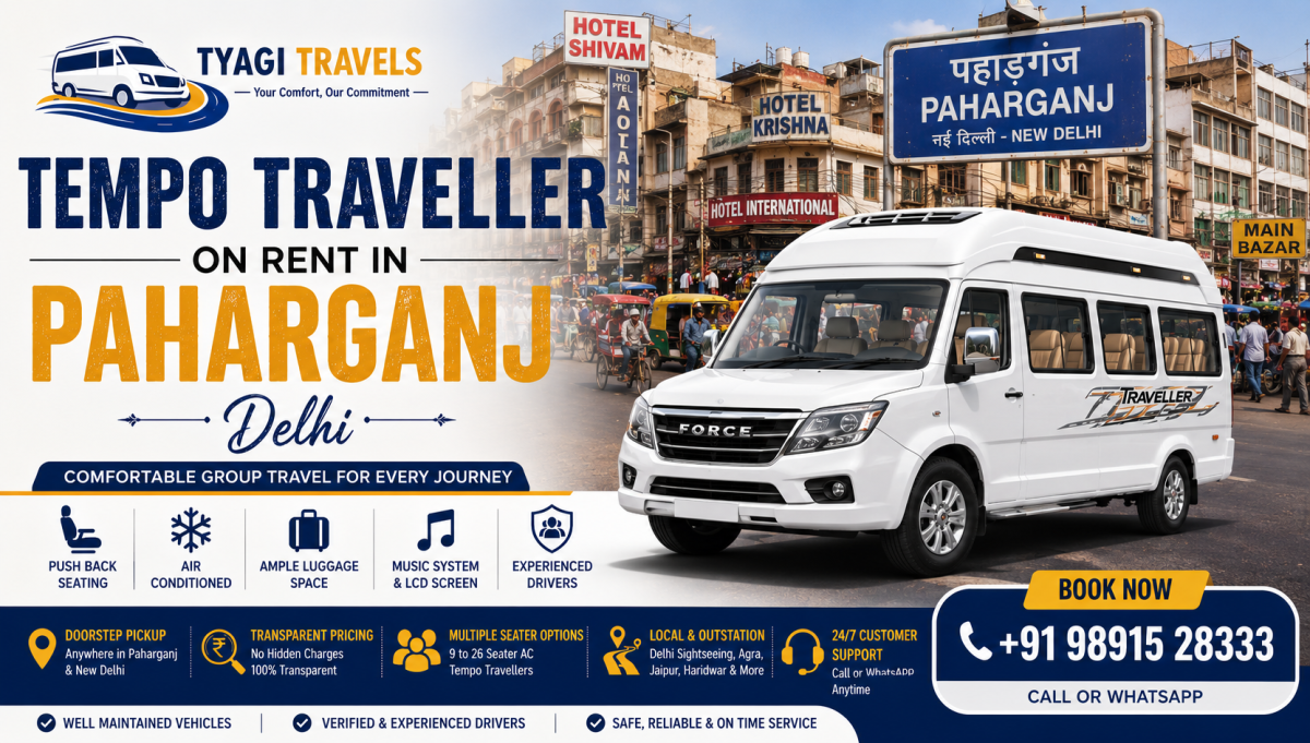Tempo Traveller on Rent in Paharganj, Delhi