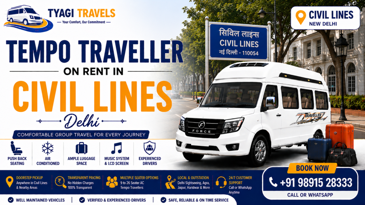 Tempo Traveller on Rent in Civil Lines, Delhi