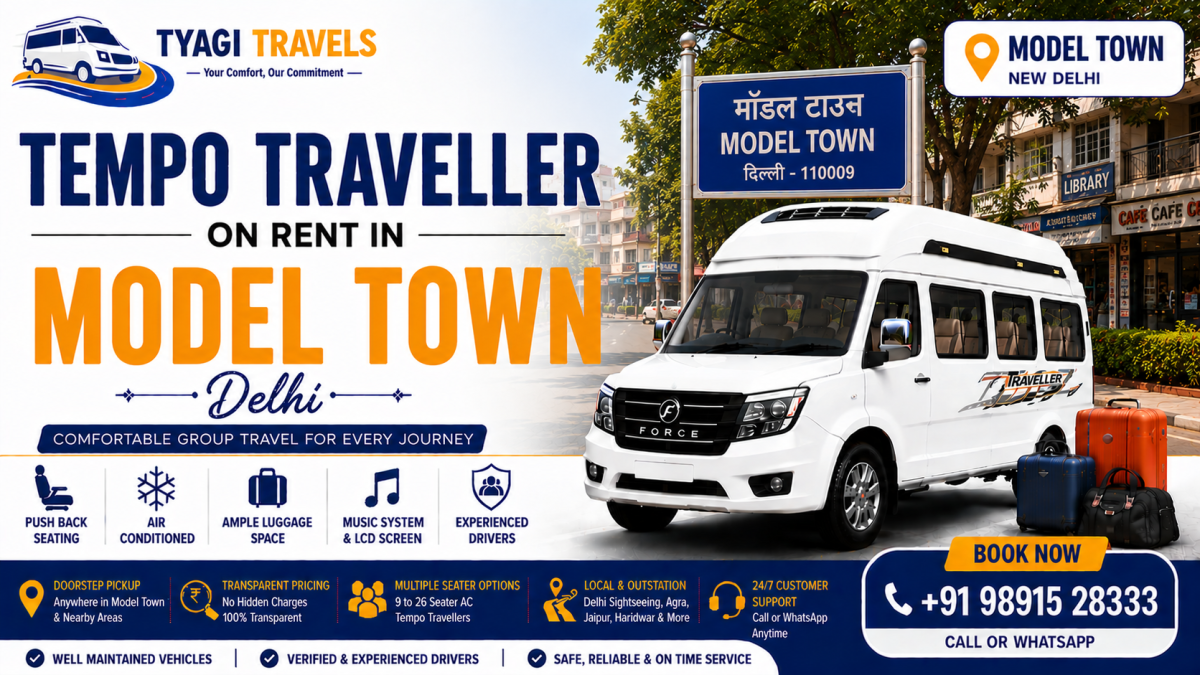 Tempo Traveller on Rent in Model Town, Delhi