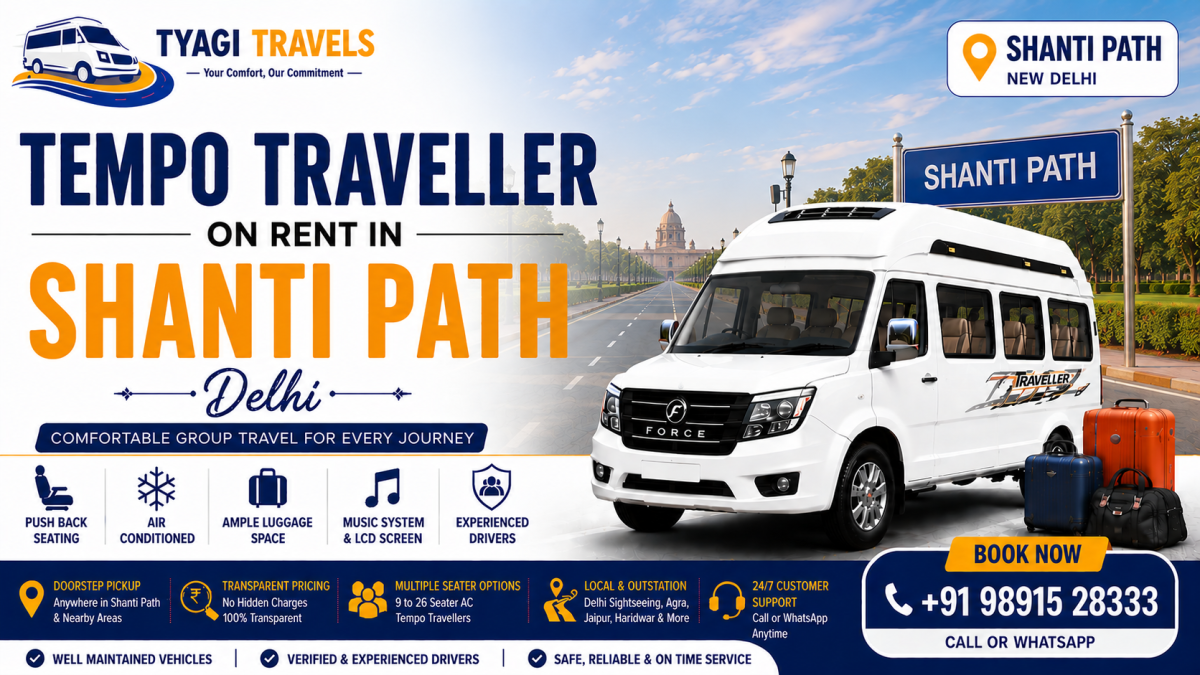 Tempo Traveller on Rent in Shanti Path, Delhi