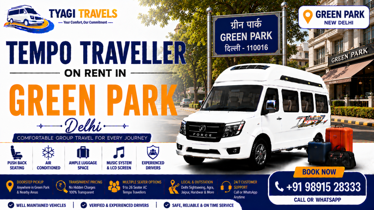 Tempo Traveller on Rent in Green Park, Delhi