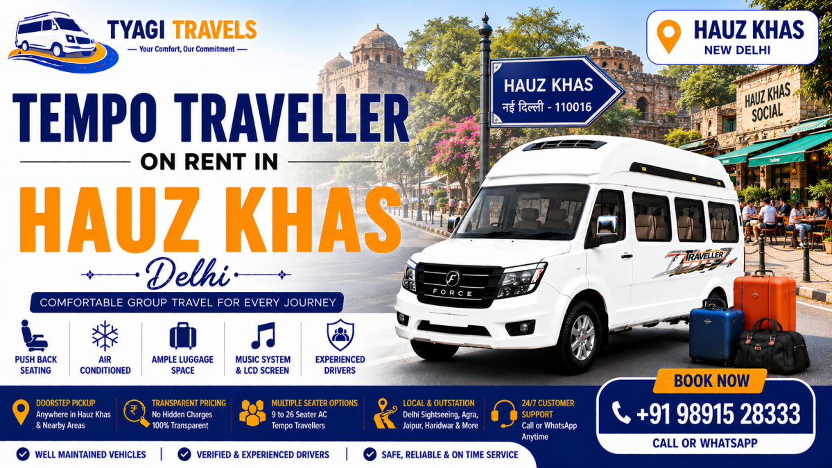 Tempo Traveller on Rent in Hauz Khas, Delhi