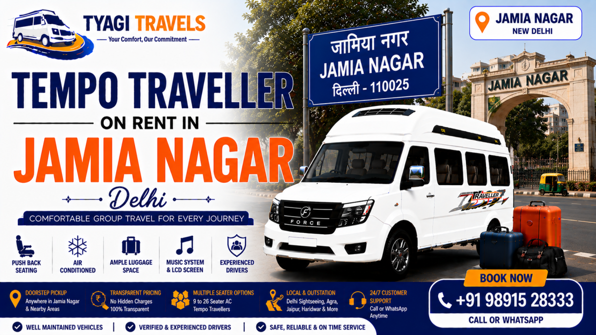 Tempo Traveller on Rent in Jamia Nagar, Delhi