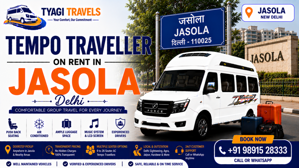 Tempo Traveller on Rent in Jasola, Delhi