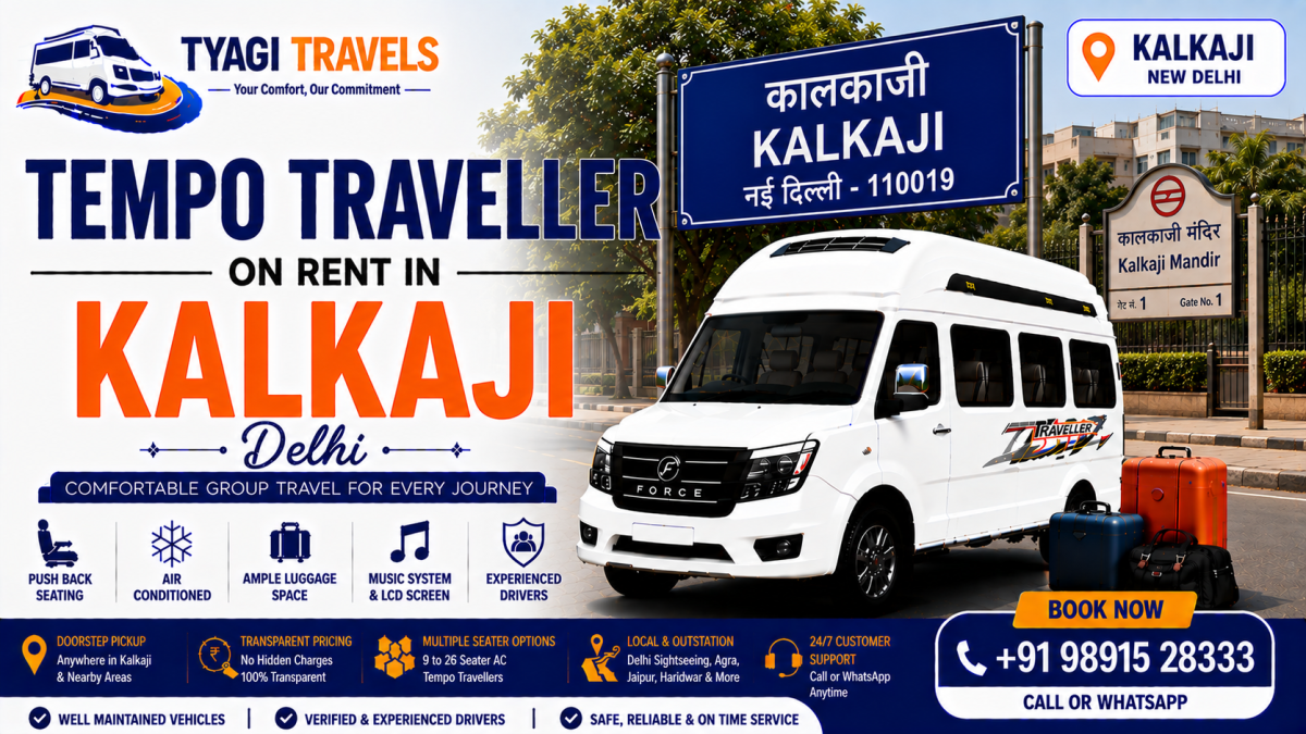 Tempo Traveller on Rent in Kalkaji, Delhi