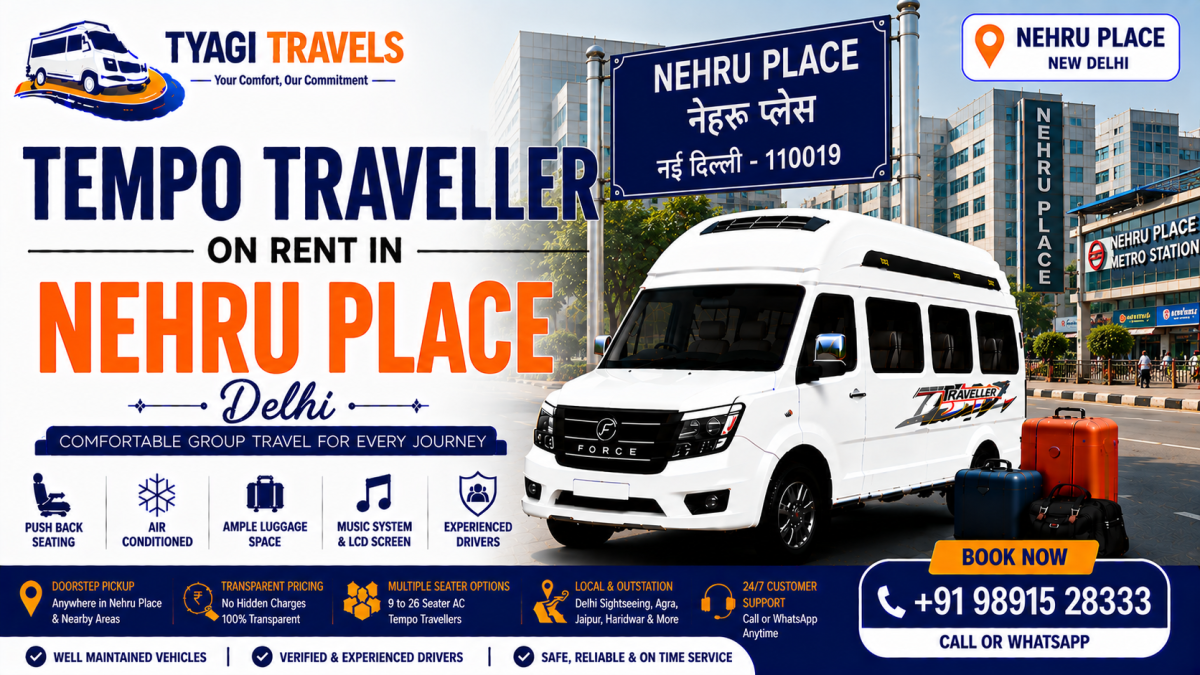 Tempo Traveller on Rent in Nehru Place, Delhi
