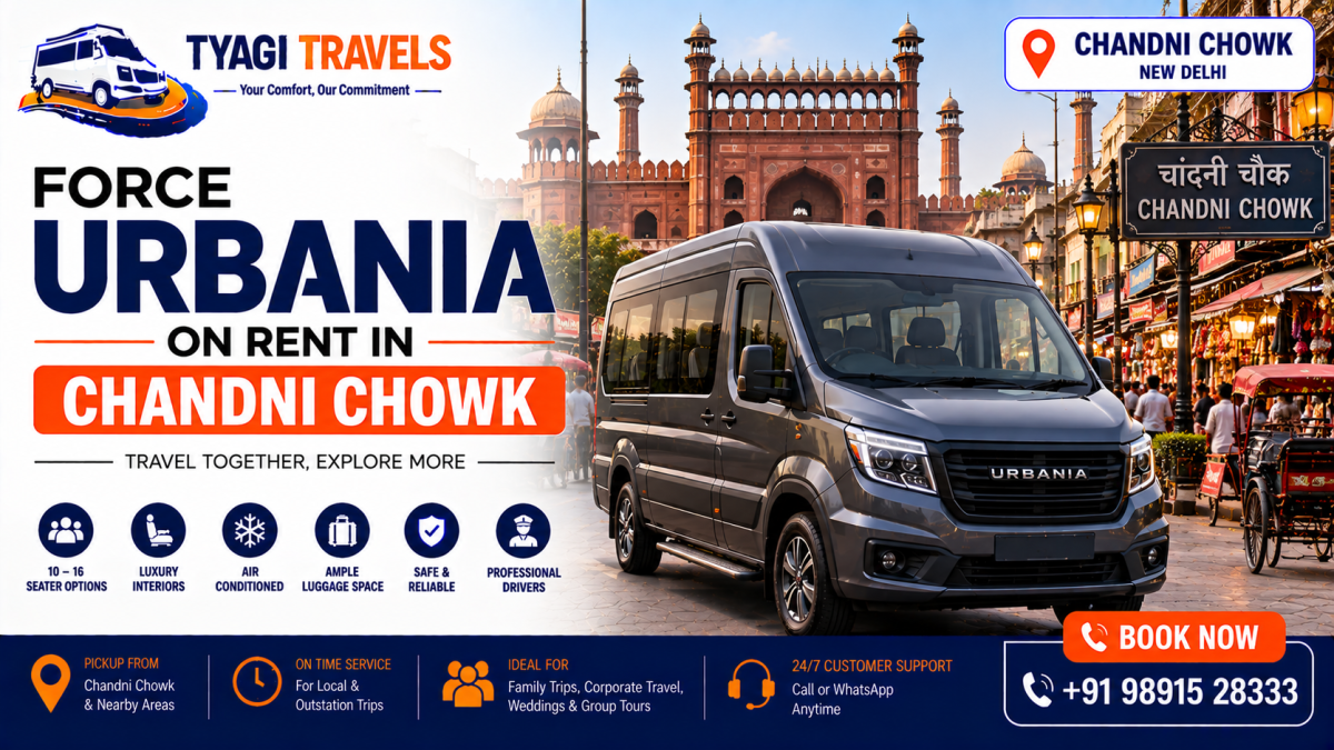 Hire Force Urbania on rent in Chandni Chowk, Delhi