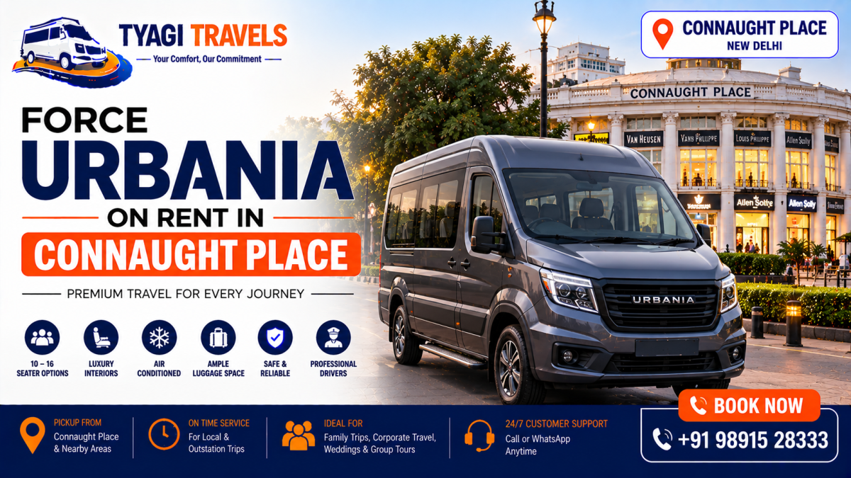 Hire Force Urbania on rent in Connaught Place, Delhi