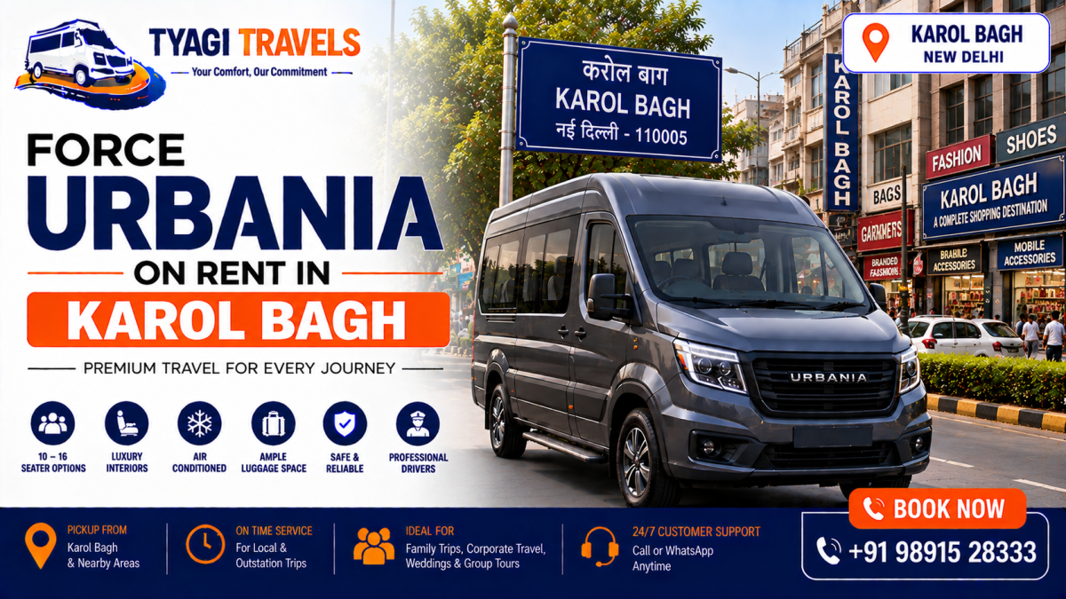 Hire Force Urbania on rent in Karol Bagh, Delhi