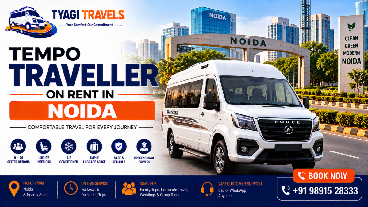 Tempo Traveller on Rent in Noida