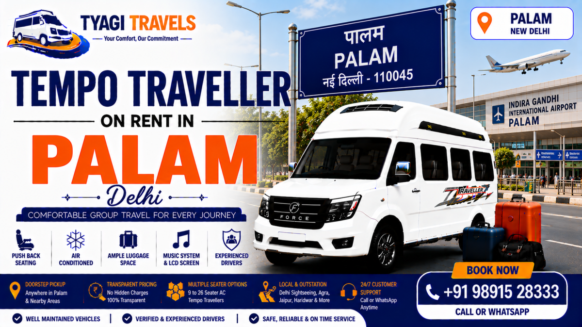Tempo Traveller on Rent in Palam, Delhi