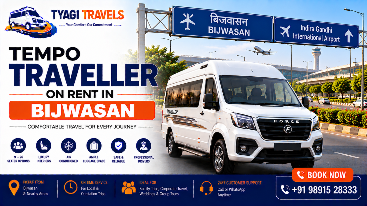 Tempo Traveller on Rent in Bijwasan, Delhi