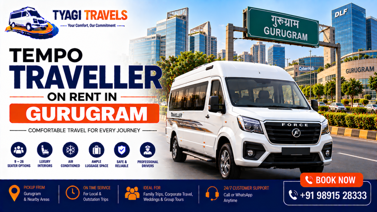 Tempo Traveller on Rent in Gurugram