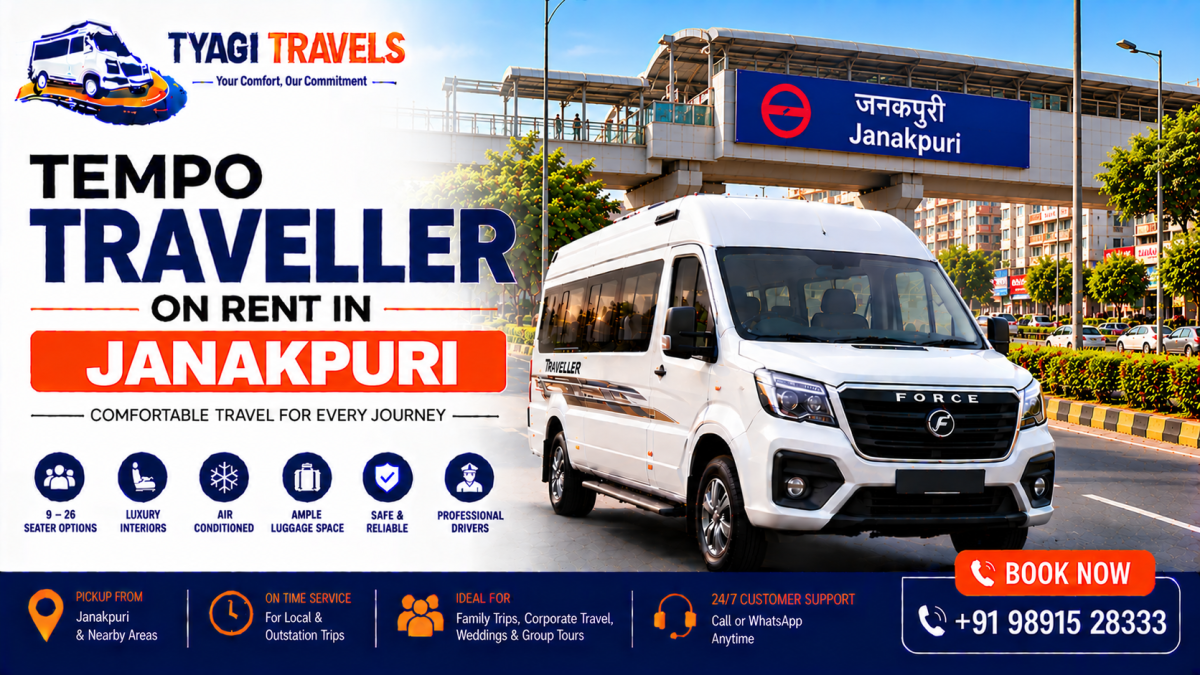 Tempo Traveller on Rent in Janakpuri, Delhi