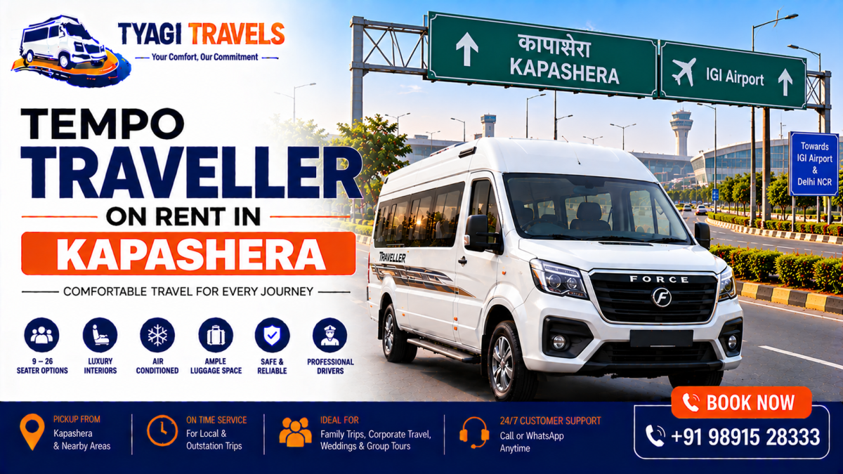 Tempo Traveller on Rent in Kapashera, Delhi