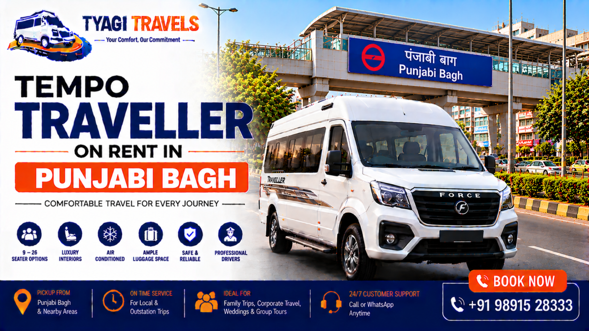 Tempo Traveller on Rent in Punjabi Bagh, Delhi