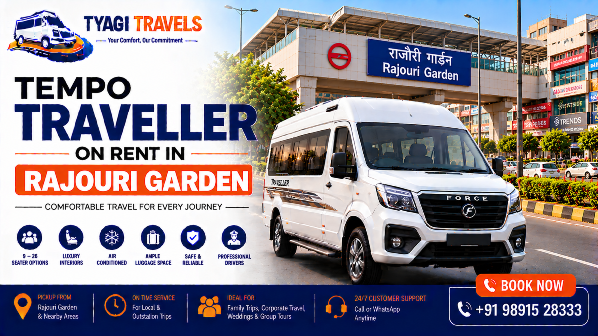 Tempo Traveller on Rent in Rajouri Garden, Delhi